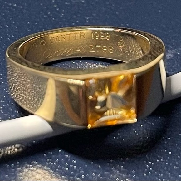 Cartier Rare Vintage 18k Yellow Gold Ring size 5 - Picture 8 of 9